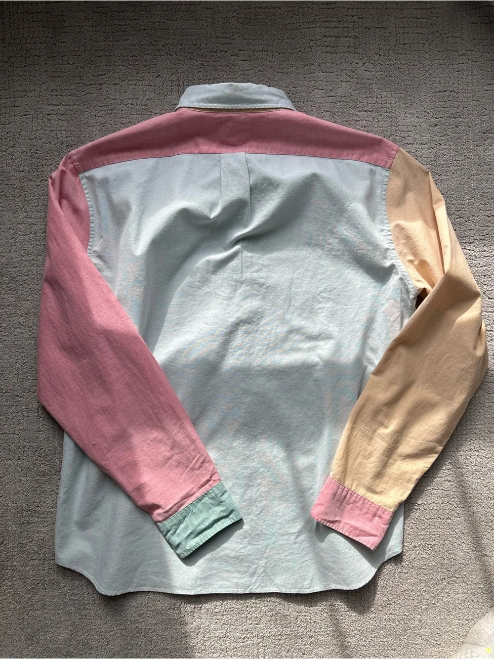 Re-Imagined by J.Crew Broken-In Men’s Oxford Color-block Button-Down Shirt